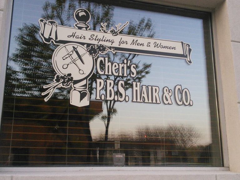 pbs logo on business window